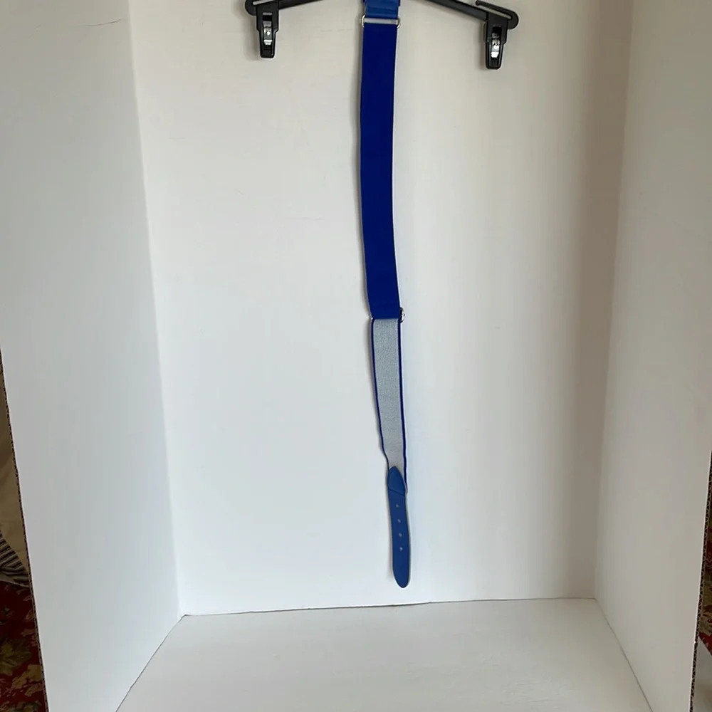 Youth baseball royal blue elastic belt